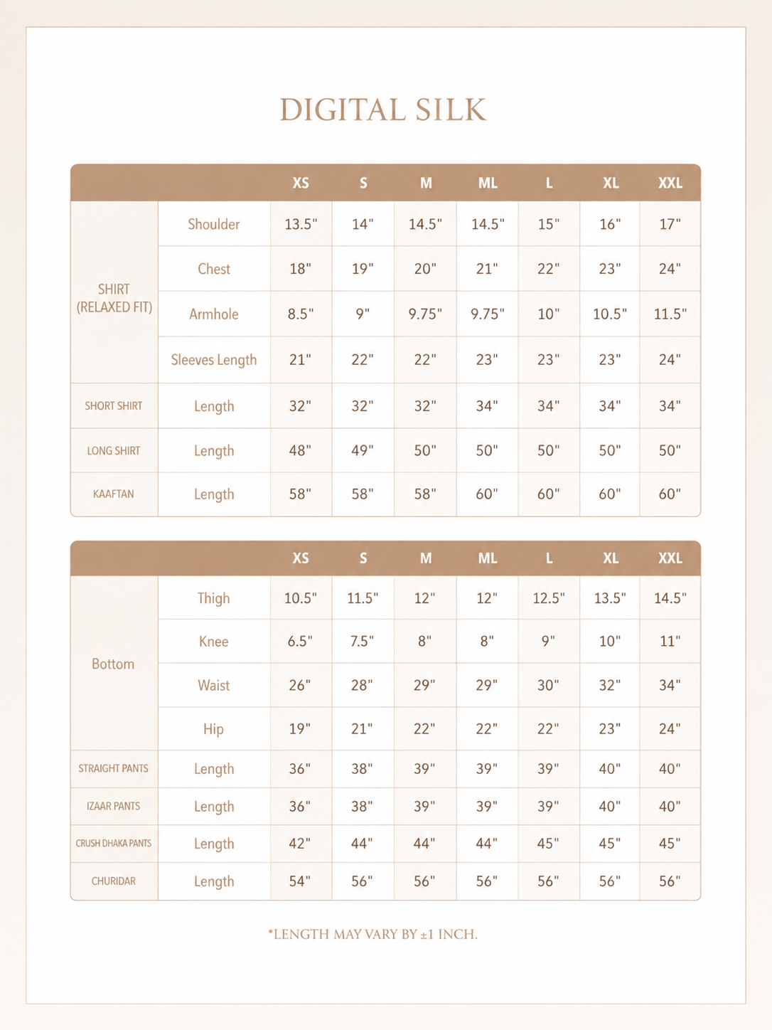 Size Guide
