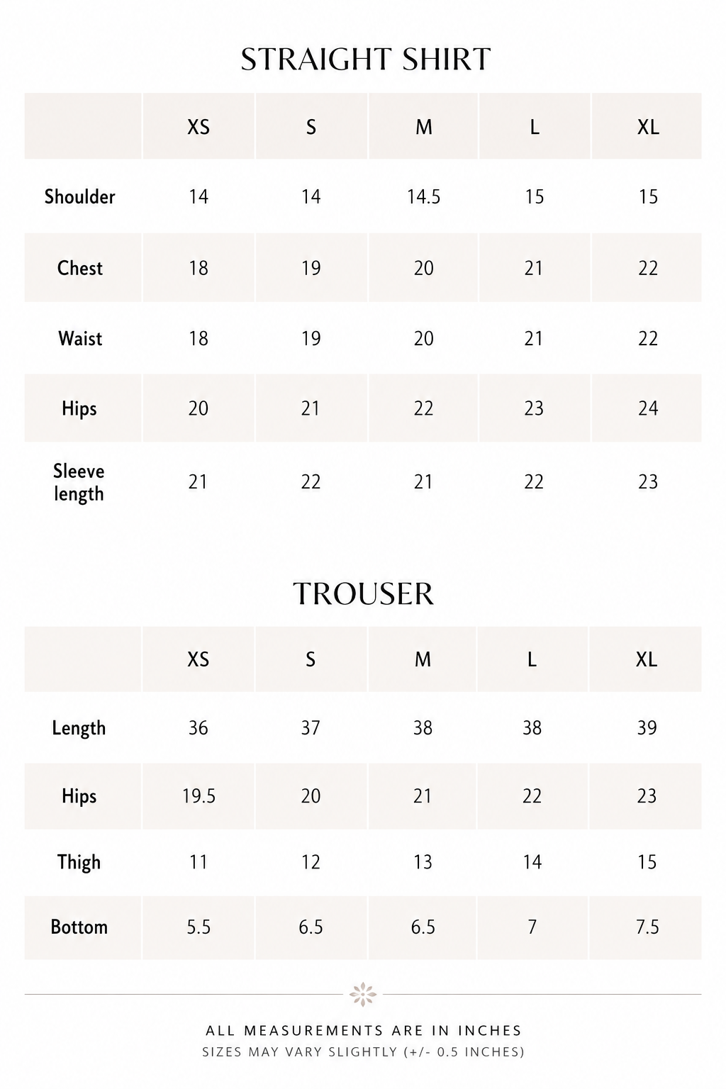 Size Guide